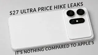 Thumbnail: Samsung, If You Build It We Will Come. S27 Ultra Price Increase but Not as Much as iPhone 18 Pro.