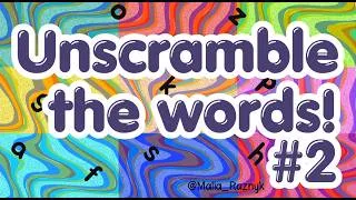 Thumbnail: UNSCRAMBLE! Can You Guess the Word? | English Vocabulary Game for Kids