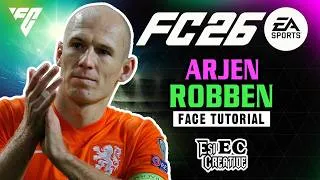 Thumbnail: arjen robben face turorial creation EA FC26 clubs and career mod.