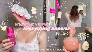 Thumbnail: BUDGET FRIENDLY VANILLA EVERYTHING SHOWER🍦 Body Care, Fragrance & Smell Good All Day Routine🫧