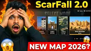 Thumbnail: ScarFall 2.0 New Map 2026 Leak 😱 | Jungle Map ya Royal Rajasthan? Hidden Maps Revealed