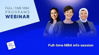 Thumbnail: Full-time MBA Info Session with Director of Admissions  | August 2026