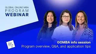 Thumbnail: Global Online MBA Info Session | August 2026