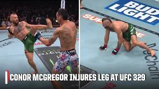Thumbnail: Conor McGregor injures his knee vs. Max Holloway at UFC 329 | ESPN MMA