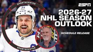 Thumbnail: SCHEDULE RELEASE 🏒 2026-27 season outlook with John Buccigross and Nicole Briscoe | SportsCenter