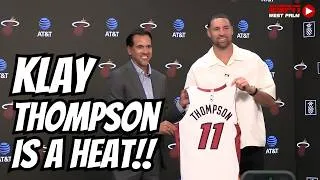 Thumbnail: Klay Thompson Officially Introduced by the Miami Heat