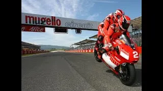 Thumbnail: Michael Schumacher & Randy Mamola riding Ducati at Mugello