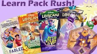 Thumbnail: How To Play Disney Lorcana Pack Rush | Easy Beginner Guide & Rules  (Under 10 Minutes)