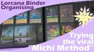 Thumbnail: Is this the BEST way to Organise your Disney Lorcana Binder | Michi Method