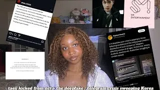 Thumbnail: nct’s taeil kicked out & korea’s deepfake / telegram crisis | my take