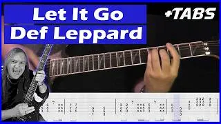 Thumbnail: Let It Go Guitar Lesson - Def Leppard - Complete Guitar Tutorial + Solo