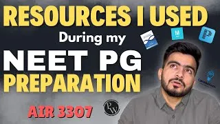 Thumbnail: My Study Resources for all 19 Subjects NEET PG 🔥| AIR 3307 | NEET PG/ INICET 