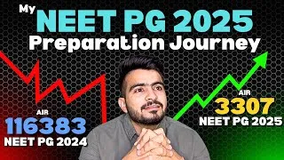 Thumbnail: From 1.16 Lakh to 3307 Rank in NEET PG 2025 | My Comeback Story 🔥