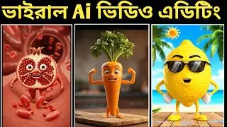 Thumbnail: AI দিয়ে Viral Health Animation Video বানান  | Trending Food Healthy Tips Talking Ai Video Editing