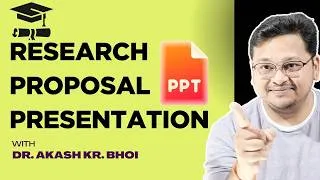 Thumbnail: How to make a Good PhD Proposal/Synopsis Presentation (PPT) 🚀 | Tips, Structure & Slides Explained