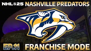Thumbnail: "Growing Pains?" | EP.11 | NHL 25 Nashville Predators Franchise Mode