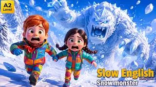 Thumbnail: A Fun Snow Trip Turned Into a Nightmare... Then Jack Saw THIS! 😰 | Slow English Listening (A2)