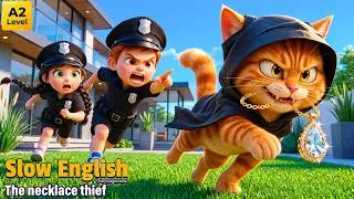 Thumbnail: Jack Played a Police Officer... But the Criminal Surprised Him! 😱 |Slow English Listening Story (A2)