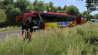 Thumbnail: Inter Africa (ZImbabwe) Speeeding in HighLands/African Zhongtong Mega Bus - Euro Truck Simulator 2