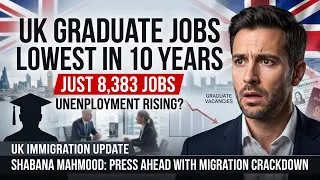 Thumbnail: UK Immigration Update! Unemployment Rising! Shabana Mahmood Press Ahed with Migrants Crackdown 