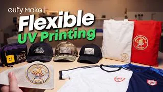 Thumbnail: UV Printing on Flexible Materials | Jersey Patch, Velcro Patch & Canvas Tote Bag #eufymake