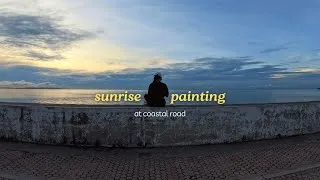 Thumbnail: Sunrise Oil Painting | Peaceful Seaside Art Session at Coastal Road