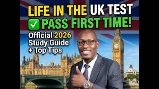 Thumbnail: Life in the UK Test 2026 🇬🇧 | Questions, Answers & How to Pass First Time