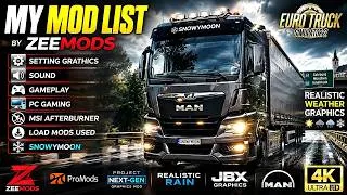 Thumbnail: ETS 2 | MY MOD LIST ZEEMODS | SETTING GRAPHICS, SOUND, MODS, SNOWYMOON #eurotrucksimulator2 #ets2