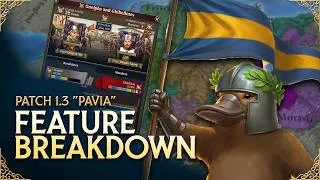 Thumbnail: Europa Universalis V - Update 1.3 "Pavia" Feature Breakdown