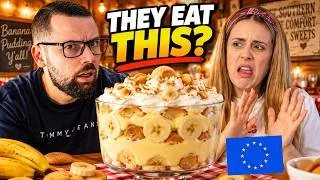 Thumbnail: Europeans Think Banana Pudding Looks Disgusting… Then This Happened! 🇺🇸