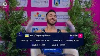 Thumbnail: Nazar Chepurnyi (UKR) - 2026 Men's Artistic Gymnastics European Champion, vault
