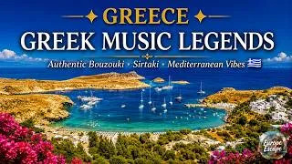Thumbnail: 🎵 Greek Music Legends | Authentic Bouzouki, Sirtaki & Mediterranean Vibes 🇬🇷 | Luxury Scenes