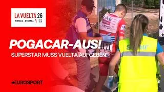 Thumbnail: Riesenschock bei der Vuelta! Tadej Pogacar stürzt schwer und muss die Spanien-Rundfahrt aufgeben