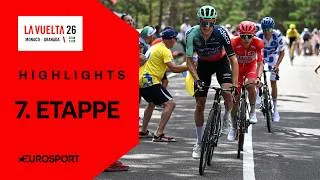 Thumbnail: Pogacar und Co. jagen Sieg bei Bergankunft | Highlights deutsch | 7. Etappe | Vuelta a España 2026