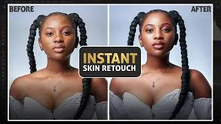 Thumbnail: How to Retouch Skin Using AI (Photoshop Style Results)