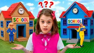 Thumbnail: Lego vs Cardboard School + MORE adventures for kids