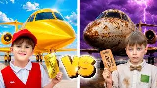 Thumbnail: 1$ vs 1 000 000$ Airplane Challenge for Kids