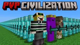 Thumbnail: Minecraft but I become the PARKOUR GOD in PVP CIVILIZATION