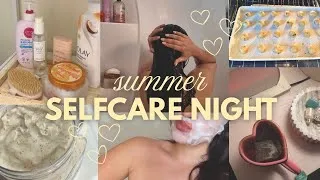Thumbnail: SUMMER SELFCARE NIGHT ROUTINE 🫧| everything shower, baking, tea & relaxing at home!