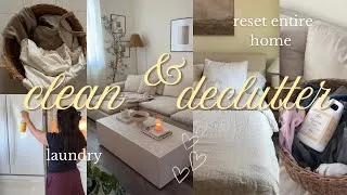 Thumbnail: CLEAN & DECLUTTER WITH ME | resetting & organizing for a new week! 