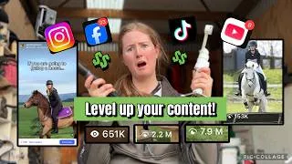 Thumbnail: SOCIAL MEDIA pays my horses BILLS??!! Tip and tricks to level up your content// Day in life