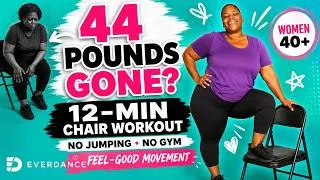 Thumbnail: 44 Pounds Gone? 12 Min Chair Workout — No Jumping, No Gym, Just Feel Good Movement