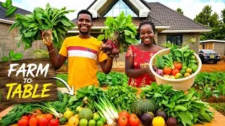 Thumbnail:     🏡 Peaceful Countryside Living | Farm to Table | Cooking a Complete Homegrown Meal 🥘 
