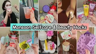 Thumbnail: 8 Monsoon Selfcare & Beauty Tips🌧️☔️ (Hair,Skin ,Bodycare, Tanning,Makeup & Dress)
