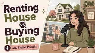 Thumbnail: Renting vs Buying a House | Easy English Conversation Practice