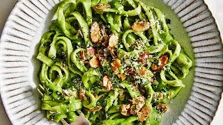 Thumbnail: Whole-Wheat Tagliatelle with Creamy White-Bean and Kale Sauce | Vegetarian Recipes | Everyday Food