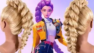 Thumbnail: RUMI Braid Step by Step From K-Pop Demon Hunters 💜 ZERO EXPERIENCE NEEDED 💜Perfect For Cosplay