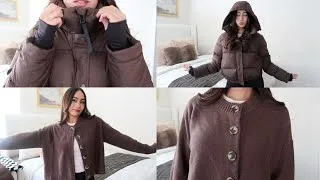 Thumbnail: Quince Haul & Try On Review l Responsible Down Puffer & Cashmere and Cotton Sweaters