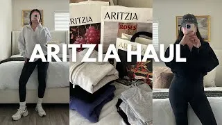 Thumbnail: aritzia try-on haul l sweatfleece, softwhip workout set, basics
