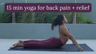 Thumbnail: 15 minute yoga for back pain + relief